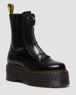 Jetta Hi Max Buttero Leather Platform -maiharit in Musta