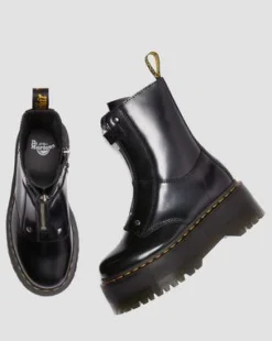 Jetta Hi Max Buttero Leather Platform -maiharit in Musta