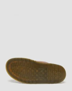 Josef Leather Buckle Slide -sandaalit in Oak