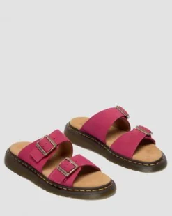 Josef Nubuck Leather Slide -sandaalit in Vaaleanpunainen