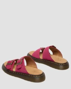 Josef Nubuck Leather Slide -sandaalit in Vaaleanpunainen