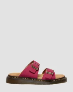 Josef Nubuck Leather Slide -sandaalit in Vaaleanpunainen