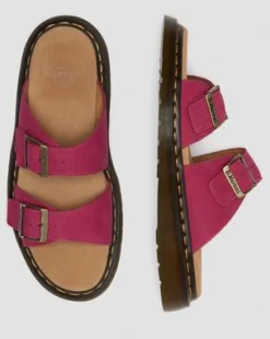 Josef Nubuck Leather Slide -sandaalit in Vaaleanpunainen