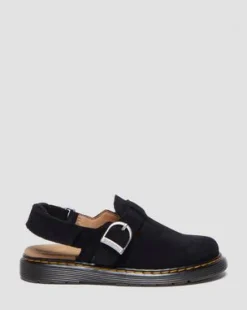 Junior Jorgie Suede Mules in Musta