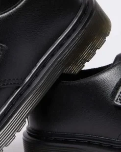 Junior Kamron Leather Strap Velcro Oxford -kengät in Musta