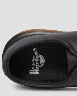 JUNIOR 1461 LEATHER SHOES in Musta