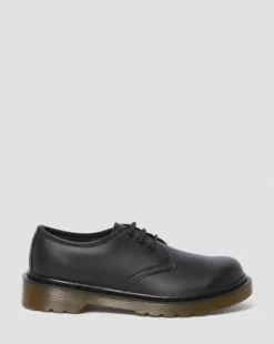 JUNIOR 1461 LEATHER SHOES in Musta