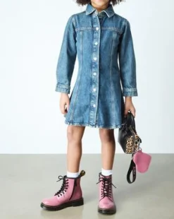 Junior 1460 Patent Lamper Leather -maiharit in Dms Pinkki