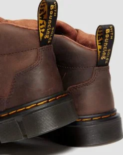 Junior Raffe Easy-On Leather -maiharit in Tummanruskea