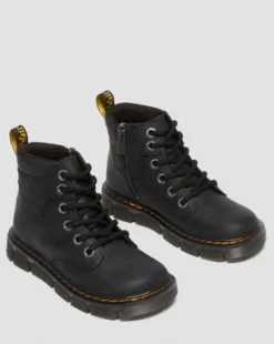 Junior Raffe Leather -nilkkurit in Musta