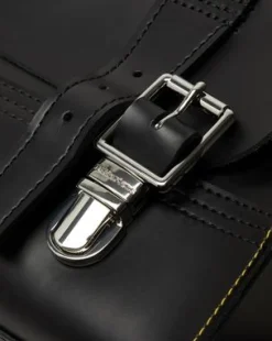Kiev Leather Box Laptop -reppu in Musta