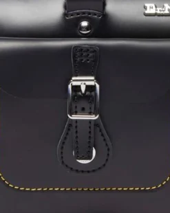 Kiev Leather Top Handle -laukku in Musta