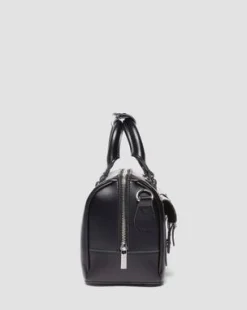 Kiev Leather Top Handle -laukku in Musta