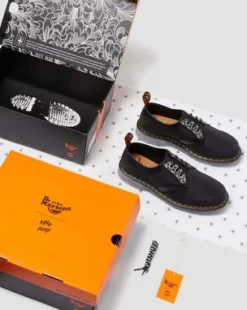 1461 King Nerd Leather Shoes in Musta