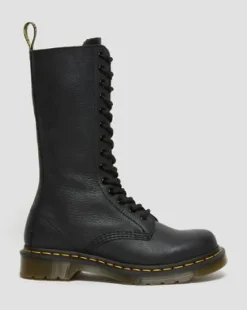 Korkeavartiset 1B99 Virginia Leather High -maiharit in Musta