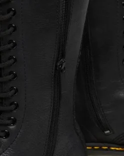 Korkeavartiset 1B99 Virginia Leather High -maiharit in Musta