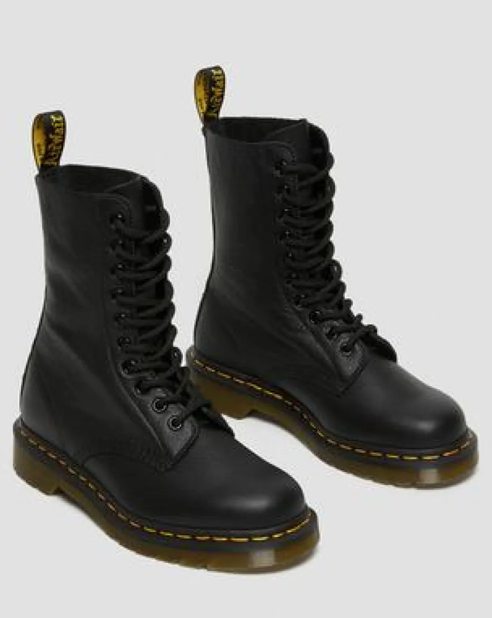 Korkeavartiset 1490 Virginia Leather High -maiharit in Musta