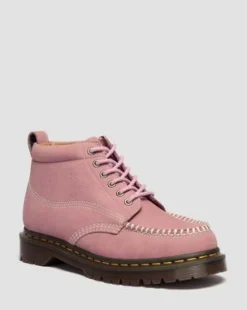 Lowell Chukka Nubuck Moc Toe -nilkkurit in Dusty Rose Pink