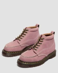 Lowell Chukka Nubuck Moc Toe -nilkkurit in Dusty Rose Pink
