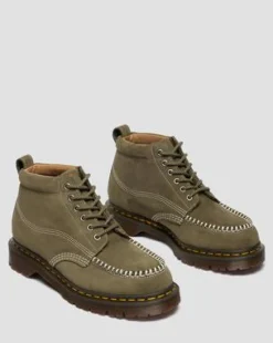 Lowell Chukka Nubuck Moc Toe -nilkkurit in Oliivi Vihreä