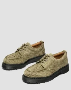 Lowell Hair On Leather Moc Toe -kengät in Oliivi Vihreä