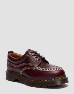 Lowell Leather Moc Toe -kengät in Kirsikanpunainen