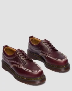Lowell Leather Moc Toe -kengät in Kirsikanpunainen