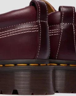 Lowell Leather Moc Toe -kengät in Kirsikanpunainen