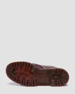 Lowell Leather Moc Toe -kengät in Kirsikanpunainen