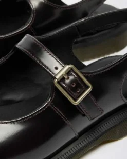 Madaline Mary Jane Rub Off Leather Sling Back -kengät&nbsp; in Kirsikanpunainen