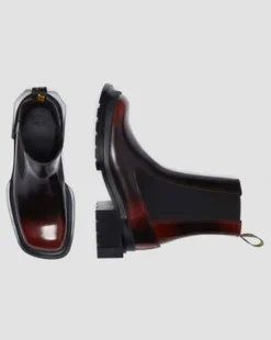 Maybole Leather Square Toe Chelsea -nilkkurit in Musta