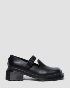 Maybole Leather Square Toe Mary Jane -kengät in Musta