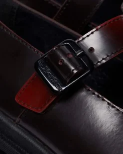 Maybole Leather Square Toe Mary Jane -kengät in Musta