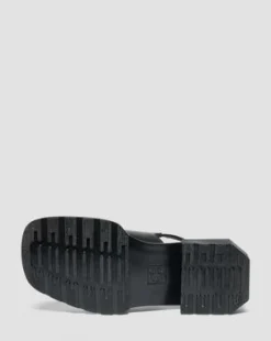 Maybole Square Toe Leather -lipokkaat in Musta