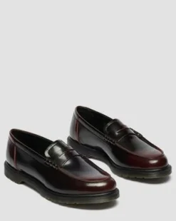 Mayfare Rub Off Leather -loaferit in Kirsikanpunainen