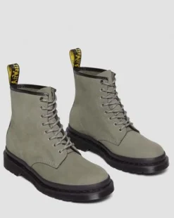 1460 Milled Nubuck Leather Lace Up -maiharit in Nickel Grey