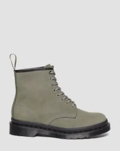 1460 Milled Nubuck Leather Lace Up -maiharit in Nickel Grey
