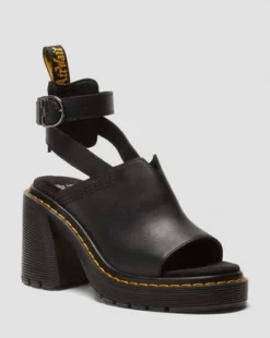 Millee Leather Open Toe -sandaalit in Musta