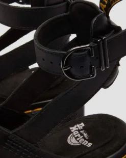 Millee Leather Open Toe -sandaalit in Musta