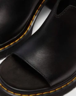 Millee Leather Open Toe -sandaalit in Musta