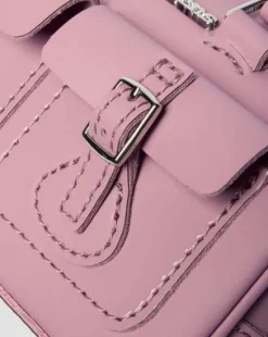 Mini Top Handle Patent Leather -laukku in Dusty Rose Pink