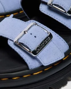 Mokkanahkaiset Zebzag-sandaalit in Cornflower Blue
