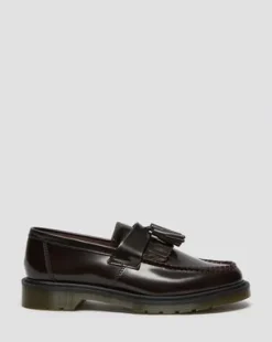 Nahkaiset Adrian Arcadia Tassel -loaferit in Kirsikanpunainen