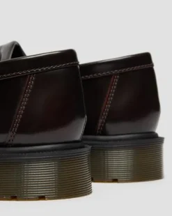 Nahkaiset Adrian Arcadia Tassel -loaferit in Kirsikanpunainen
