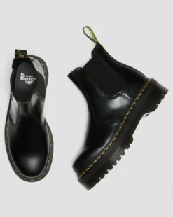 Nahkaiset 2976 Quad Smooth Platform Chelsea -bootsit in Musta