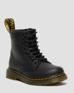 Nahkaiset Toddler 1460 Softy T Lace Up -maiharit in Musta