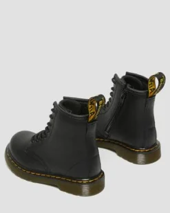 Nahkaiset Toddler 1460 Softy T Lace Up -maiharit in Musta
