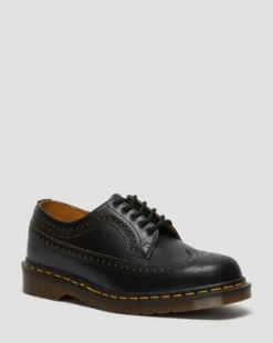 Nahkaiset Vintage 3989 Quilon Brogue -kengät in Musta
