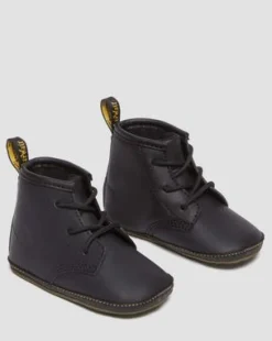 Newborn 1460 Auburn Leather -tossut in Musta