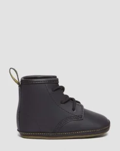 Newborn 1460 Auburn Leather -tossut in Musta